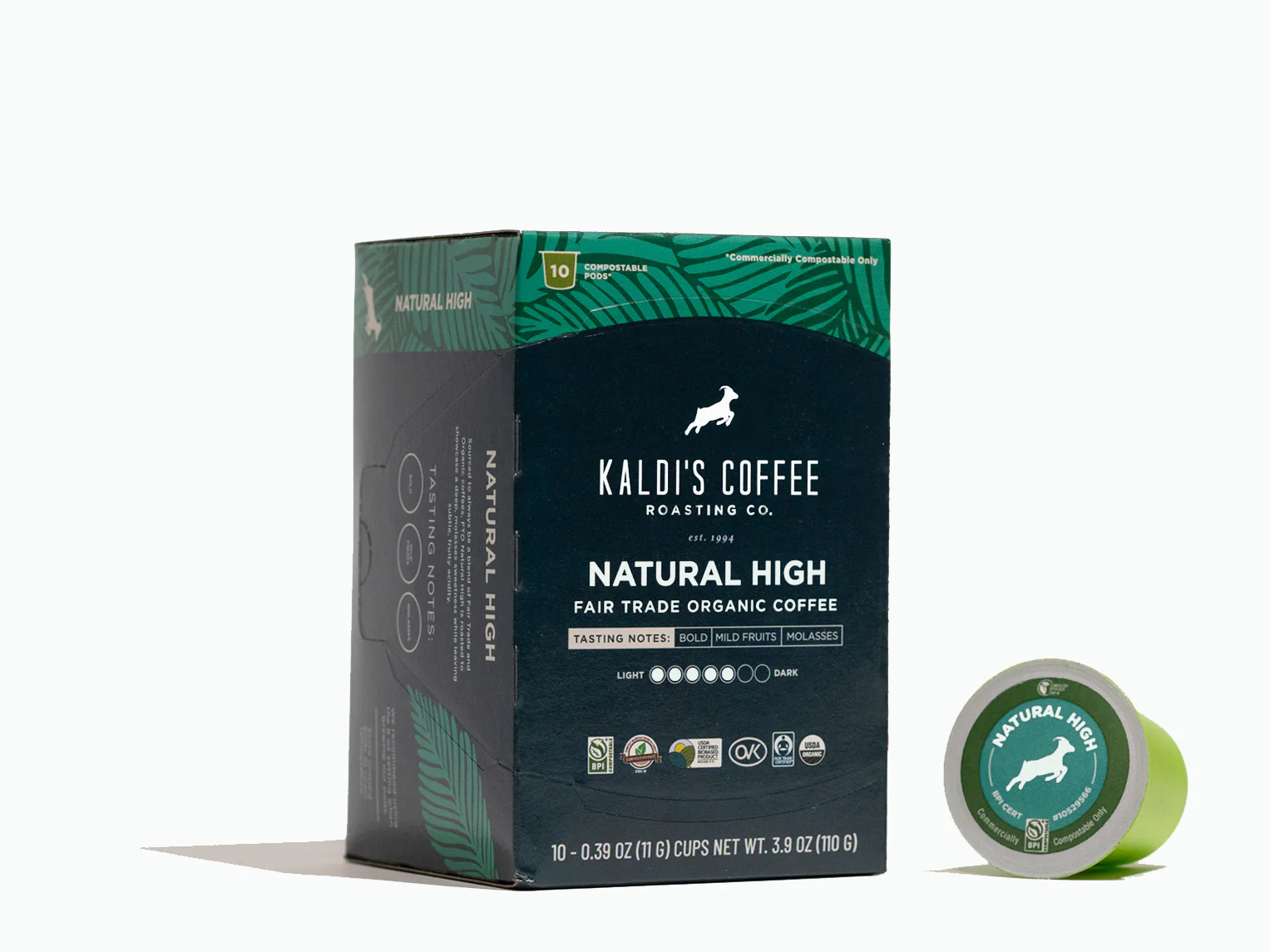 FTO Natural High Coffee Pods, 10/pack - Image 3